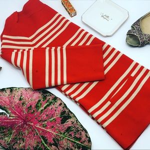 J.Crew Orange Scoop Neck 3/4 Sleeves Top Size XS